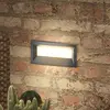 Lucande LED-Wandeinbaulampe Lachlain, anthrazit, 25 cm, IP65