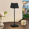 Lucande Patini LED-Tischlampe für außen, schwarz