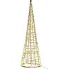BELIANI Outdoor Weihnachtsbeleuchtung LED Tannenbaum Silber Eisen 57 c...