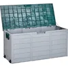 BELIANI Auflagenbox Grau / Grün Kunststoff 112 x 50 cm für Garten für ...
