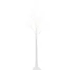 BELIANI Outdoor LED Weihnachtsbeleuchtung Weiß Metall 160 cm in Baumfo...
