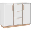CALICOSY Finori Kommode, Steingrau, Dekor Jackson Hickory, Modern, ABS...