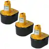 vhbw 3x Akku kompatibel mit Black & Decker KC1262, MT1203B, PS12VK2, K...
