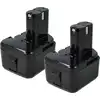 vhbw 2x Akku kompatibel mit Hitachi WH 12DM2, WH12DM, WH12DC, WH12DAF2...