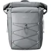 Kapten & Son Rucksack Yoho Stone Grey 24-30 L | Rolltop Rucksack Damen...