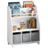 SoBuy Bücherregal KMB34, Kinderregal mit Ablagefächern und 3 Boxen Spi...