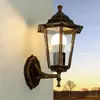 LICHT-ERLEBNISSE PARIS Nostalgische Wandlaterne Außen in Kupfer Antik ...