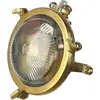 Licht-Erlebnisse Außenleuchte Wand IP44 G9 Ø 14 cm Messing massiv Mari...