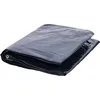 NEMAXX® Abdeckplane 450 g/m² 6×10 m Schwarz Alu-Ösen wasserdicht UV-fe...