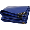 NEMAXX® Abdeckplane 450 g/m² 5×5 m Blau Alu-Ösen wasserdicht UV-fest