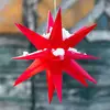 LED-Deko-Stern, 18-Zacker, Ø 25 cm, rot