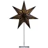 STERNTALER Papierstern, schwarz, 7-Zacker Ø 45 cm Höhe 70 cm