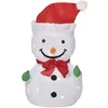 Outsunny Weihnachtsdekoration Schneemann mit LED-Lichtern, faltbar & w...