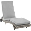 Outsunny Polyrattan Sonnenliege Gartenliege mit Kissen 5-stufig verste...