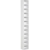 HOMCOM CD-Ständer 2er Set Holzregal mit 12 Ablagefächern Medienregal i...