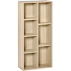 HOMCOM Bücherregal Wohnzimmerregal Bücherschrank Standschrank mit 7 Fä...