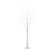 HOMCOM Kunstbaum 180 cm Birkenbaum mit LED-Beleuchtung, Weihnachtsdeko...