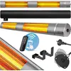 MONZANA® Infrarot Heizstrahler 3000W für Terrasse & Outdoor Silber