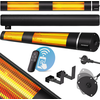 MONZANA® Infrarot Heizstrahler MZH3000 Goldröhre 3000W 3 Heizstufen Fe...