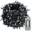MONZANA® LED Lichterkette 400 LED 40m Kaltweiß schwarzes Kabel