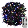 MONZANA® LED Lichterkette 400 LED 40m Bunt schwarzes Kabel