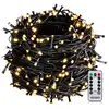 MONZANA® LED Lichterkette 600 LED 60m Warmweiß schwarzes Kabel