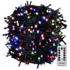 MONZANA® LED Lichterkette 200 LED 20m Bunt schwarzes Kabel