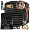 GARDEBRUK® Flexibler Gartenschlauch 22m 3fach Latexkern Vollmessing Ad...