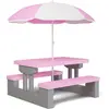 SPIELWERK Kindersitzgruppe mit Sonnenschirm Rosa