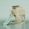OutdoorToys Stelzenhaus Polarlicht aus Holz in Grün Mintgrün