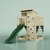 OutdoorToys Stelzenhaus Polarlicht aus Holz in Grün Dunkelgrün