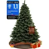 Casaria Künstlicher Weihnachtsbaum, 150 cm PE/PVC Mix mit FSC® Holzstä...