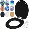 CASARIA WC Sitz mit doppelter Absenkautomatik Schwarz