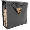 CLP Kaminholzunterstand Ruston Aluminium + Abdeckplane anthrazit XL