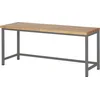 STIER Höhenverstellbare Werkbank Premium, 200x70x84-104cm, pulverbesch...