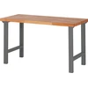 STIER Werktisch Premium, 1500x700x840 mm, aus Stahl und Buchenholz, um...