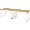 STIER Elektrisch Höhenverstellbare Werkbank Premium BxTxH 3000x900x740...