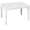 Outsunny Beistelltisch 70 x 53cm wetterfest Gartentisch aus Kunststoff...