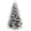 HOMCOM Weihnachtsbaum künstlich 180 cm Schneebeflockter Christbaum mit...