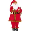 HOMCOM Weihnachtsmann 120 cm Weihnachtsdekoration Nikolaus Figur mit  ...