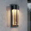 Lucande LED-Außenwandlampe Velune, anthrazit/klar, 35cm, CCT