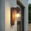 Lindby Außenwandlampe Kaliro, rost, 24 cm, IP54, Sensor