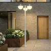Lucande LED-Außenleuchte Toras, hellgrau 3-flg., CCT dimmbar