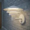 Lucande LED-Außenwandleuchte Montaro, weiß, IP54, Sensor