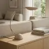 Lucande Tischleuchte Rivera, beige, Metall, Stein, 51 cm, G9