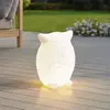 Lindby LED-Akkuleuchte Errol, Eule, weiß, RGBW, IP54