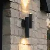 Lucande LED-Außenwandleuchte Torvian, anthrazit, 2-flammig