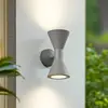 Lucande Außenwandleuchte Xalor, grau, IP65, Metall, GU10