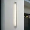 Lindby LED-Außenwandleuchte Neano, 120 cm, steingrau, IP54