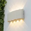 Lindby LED-Außenwandleuchte Ithan, 5-flg., weiß, 27cm